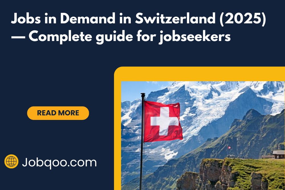 Jobs in Demand in Switzerland 2025 — Complete guide for jobseekers ...