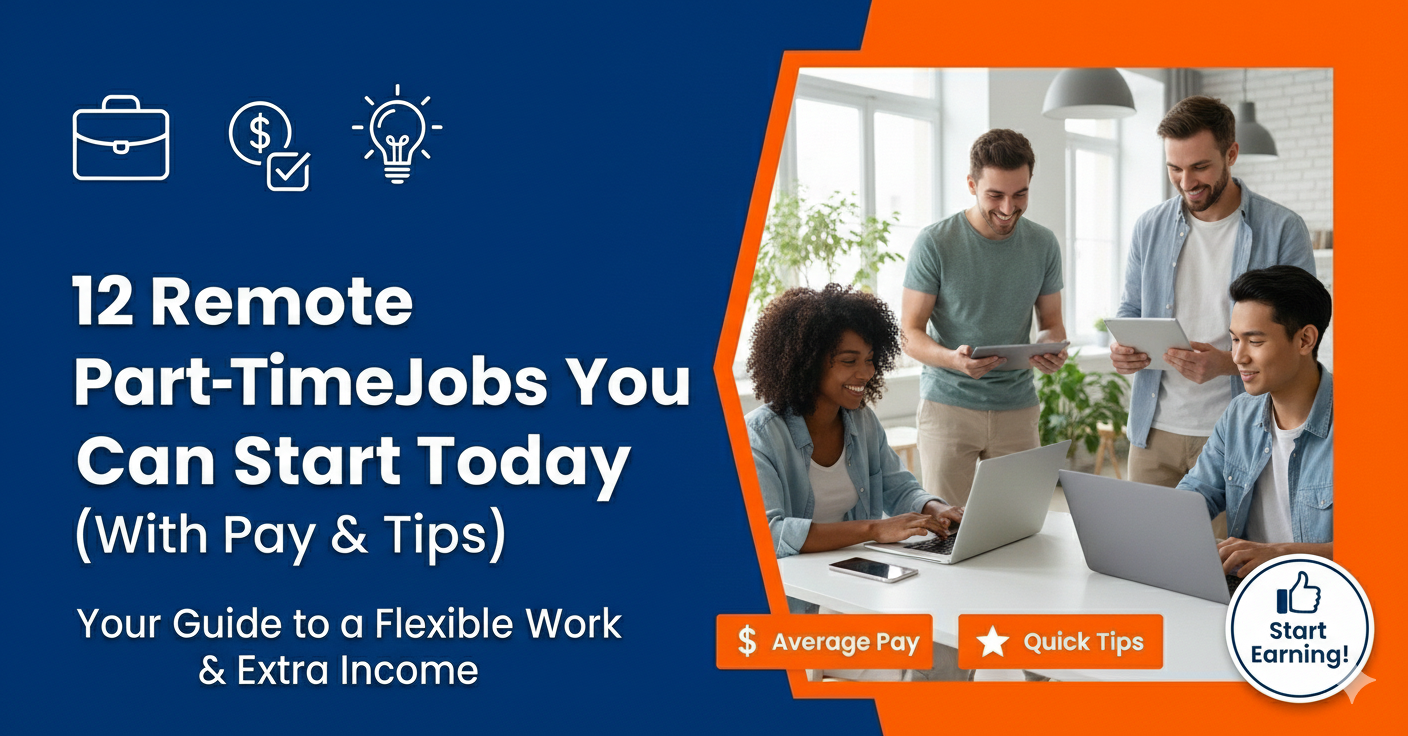 12 Remote Part-Time Jobs You Can Start Today (With Pay & Tips) - Jobqoo.com