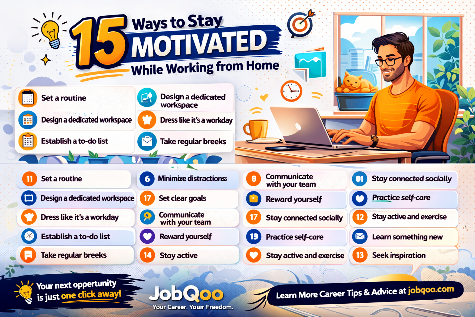 15 Ways to Stay Motivated While Working from Home (Proven Remote ...