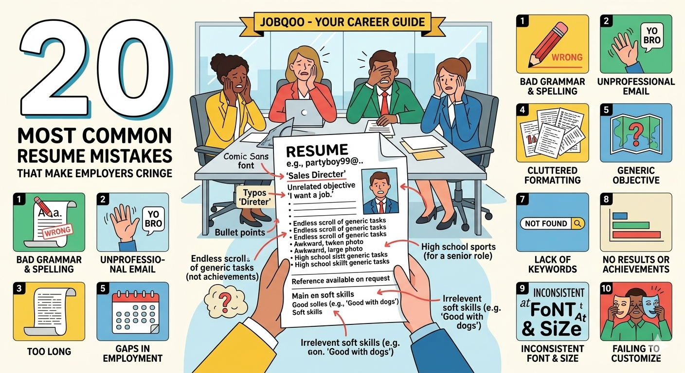 20 Common Resume Mistakes That Make Employers Cringe (And How to Fix Them)