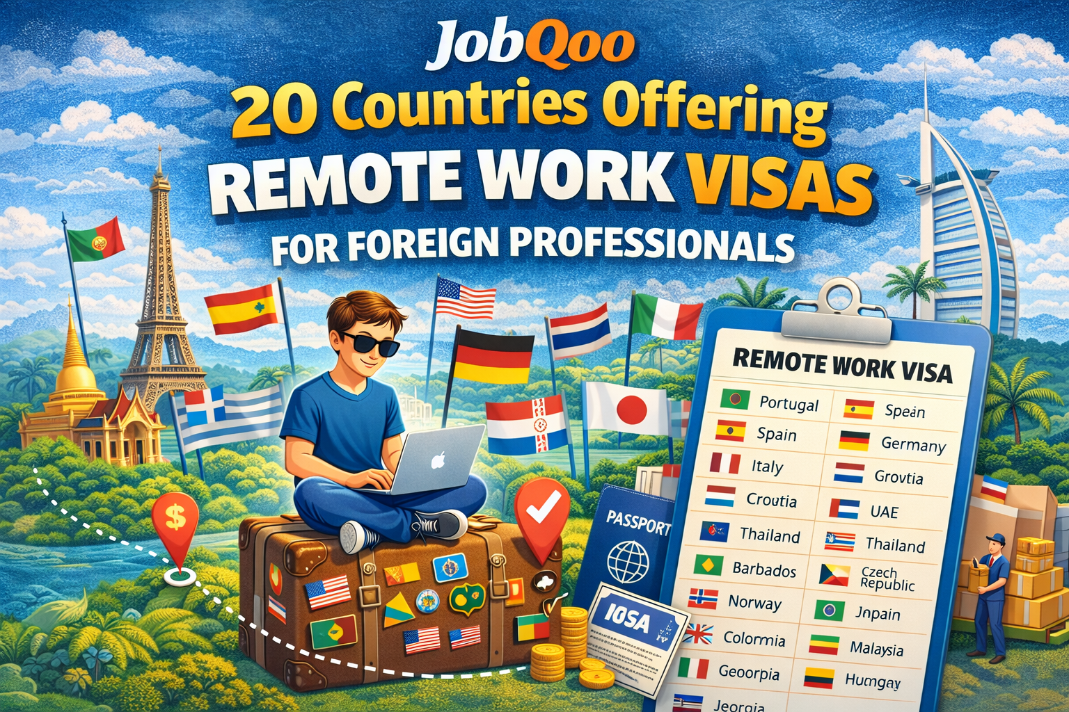 20 Countries Offering Remote Work Visas for Foreign Professionals