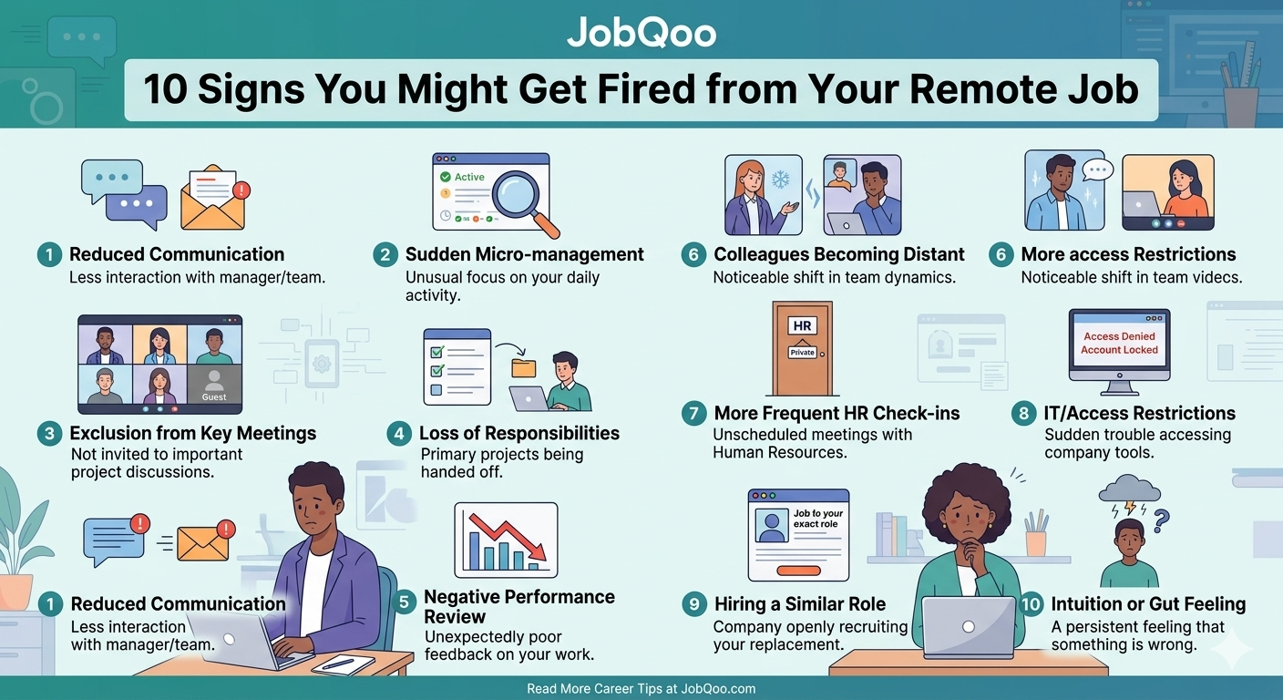 10 Signs You Might Get Fired from Your Remote Job